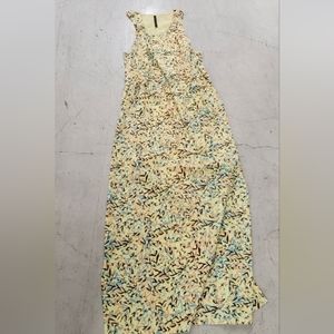 Walter Baker canary yellow mockingbird Maxi Dress , racer for spring Easter 🐰